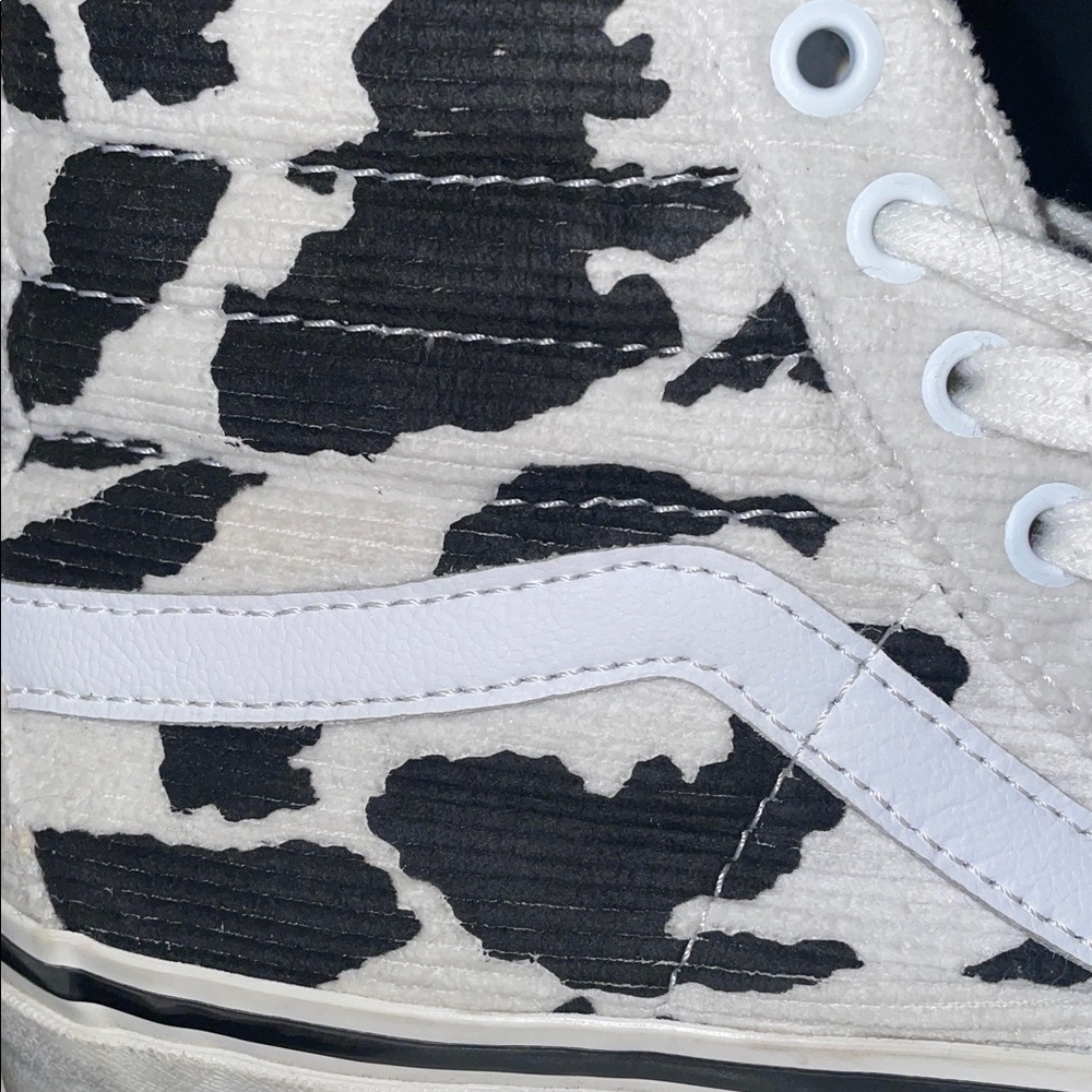Vans Sk8-Hi 38 Dx Anaheim Cow Print Mens 7.5 or Women’s 9 Unisex Off The Wall